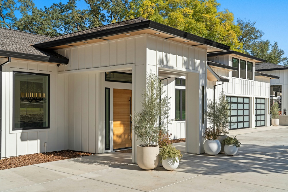 Modern home with quality building materials