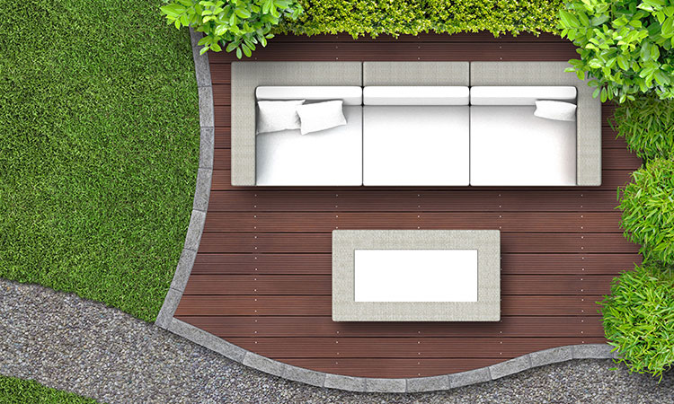 3D deck design rendering